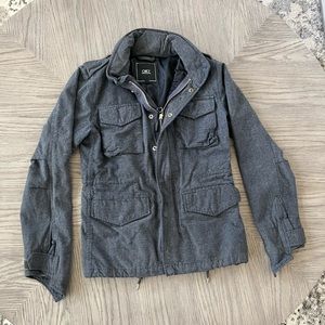 Gray Obey Utility Military Jacket